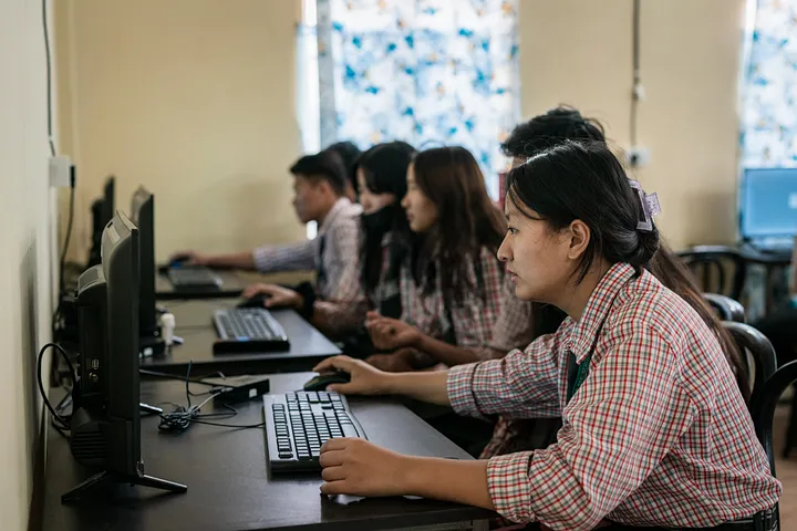 Smart classrooms in schools in remote region