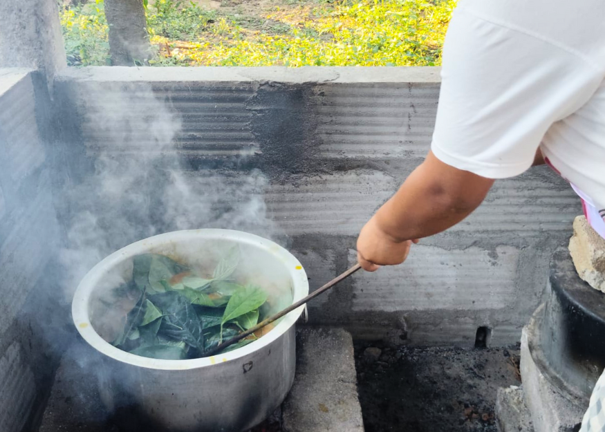Traditional natural dyeing process