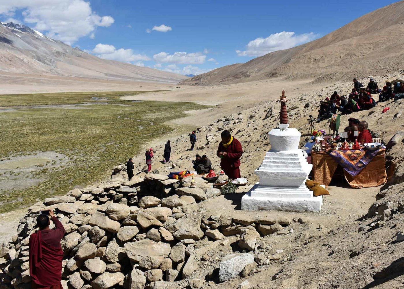 A wolf trap transformed into a Buddhist stupa