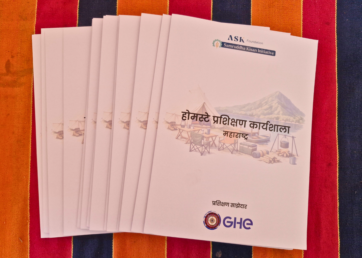 Training materials and SOPs provided during the Advanced Homestay Training in Jagirdarwadi for practical learning