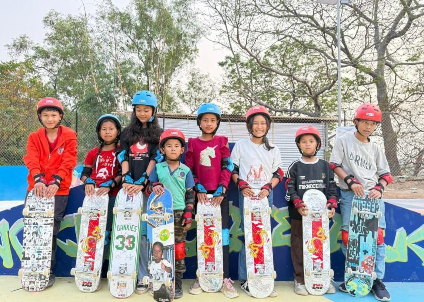 Self learning session with youth on skateboarding once the ecosystem and enabling environment was setup